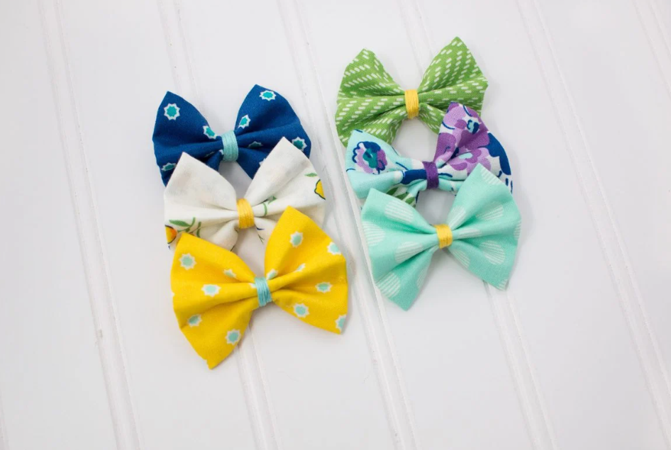 fabric hair bows